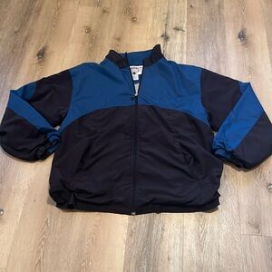 Champion Blue Black Jacket Long Sleeve Full Zipper XLarge